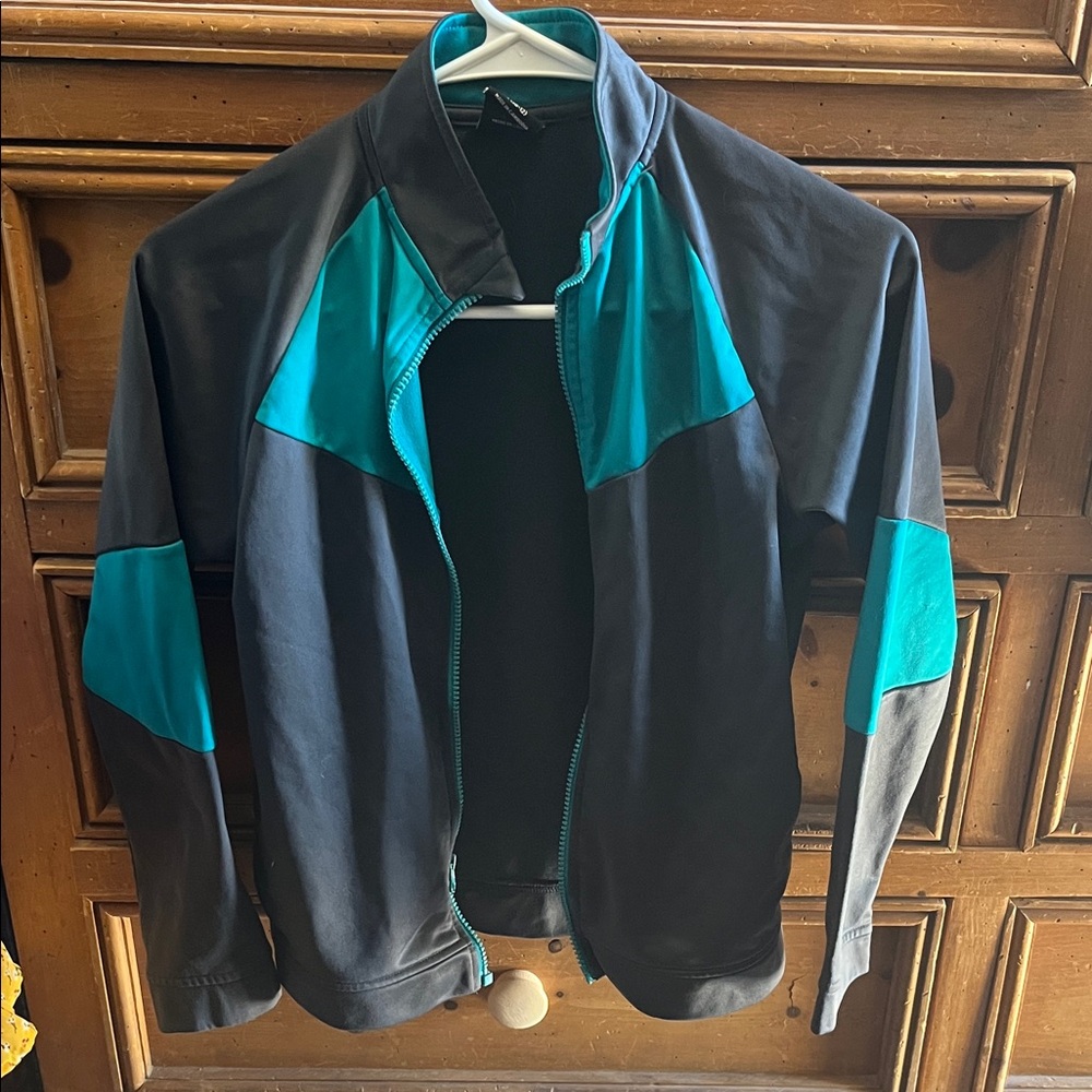 Athletic Works Boys Grey and Teal jacket